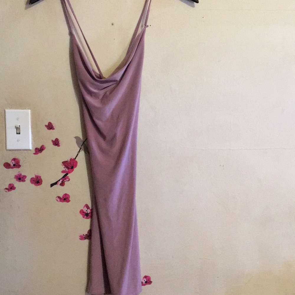 Skin tight Pink mauve dress